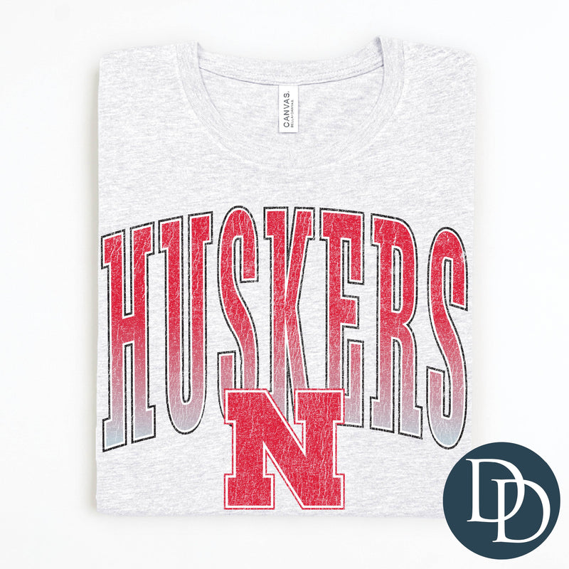 NE Husker Distressed Arch *DTF Transfer*