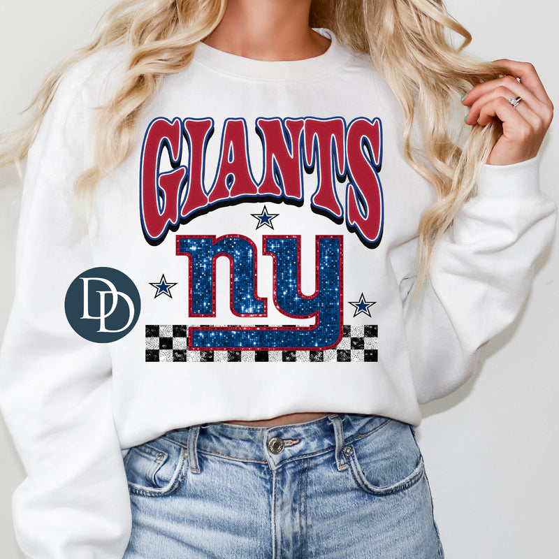 NYG Glitter *DTF Transfer*