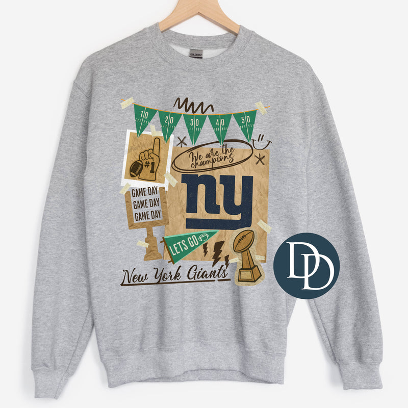 OVERSIZED NYG Vintage Collage *DTF Transfer*