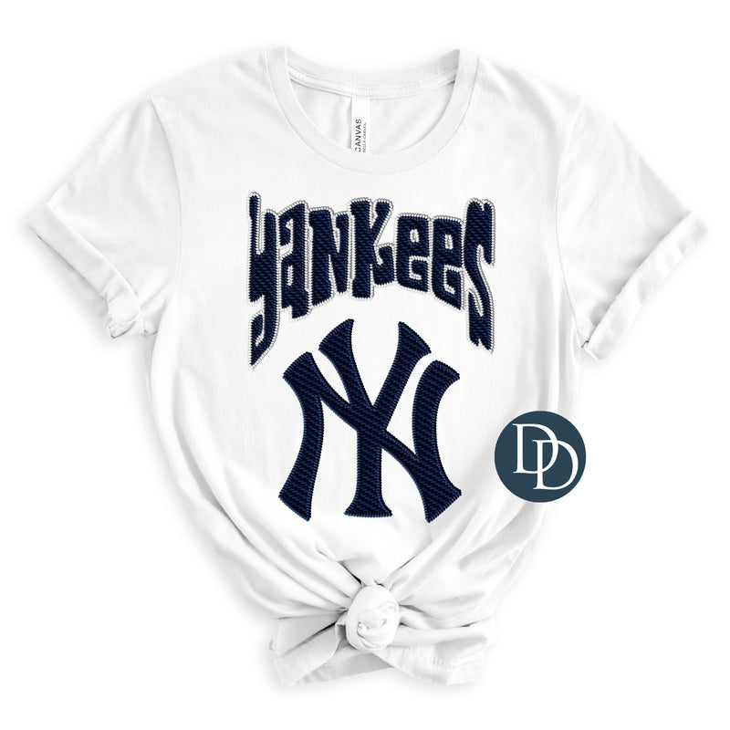NYY Faux Embroidery *DTF Transfer*