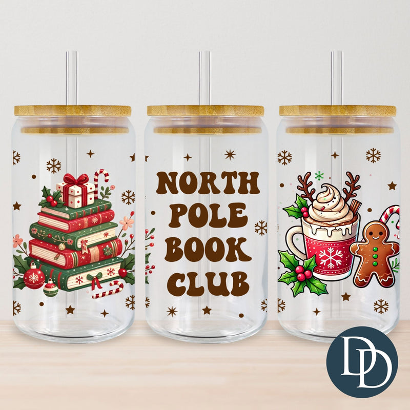 North Pole Book Club *UV DTF Cup Wrap*