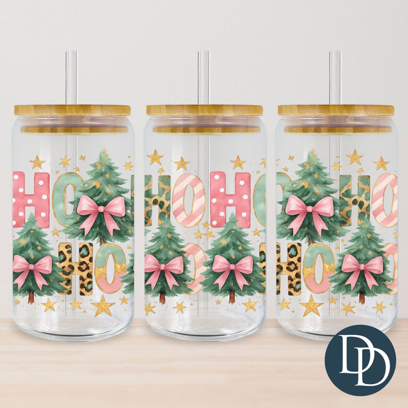 Pastel And Leopard Ho Ho Ho *UV DTF Cup Wrap*