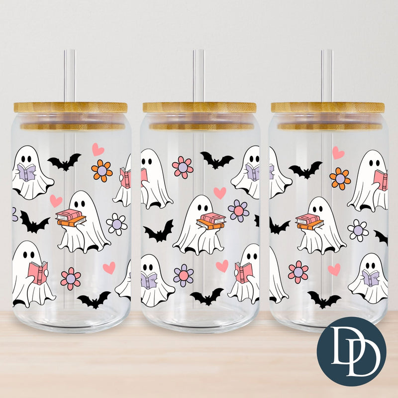 Pastel Bookish Ghosts *UV DTF Cup Wrap*