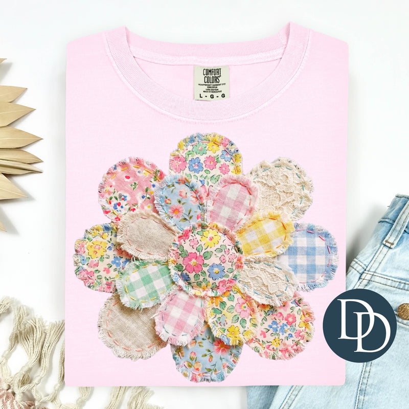 Patchwork Spring Flower *DTF Transfer* – Dapper Designs