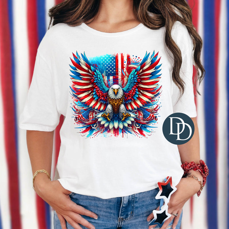 Patriotic Eagle Flag *DTF Transfer*