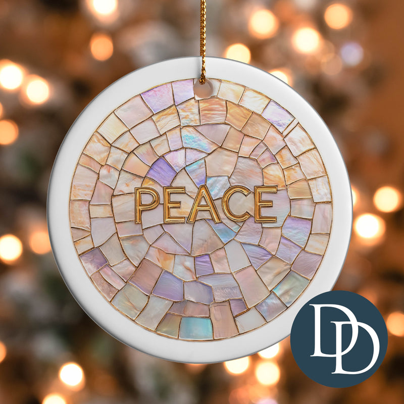 Peace Stained Glass *UV DTF Ornament Decal*