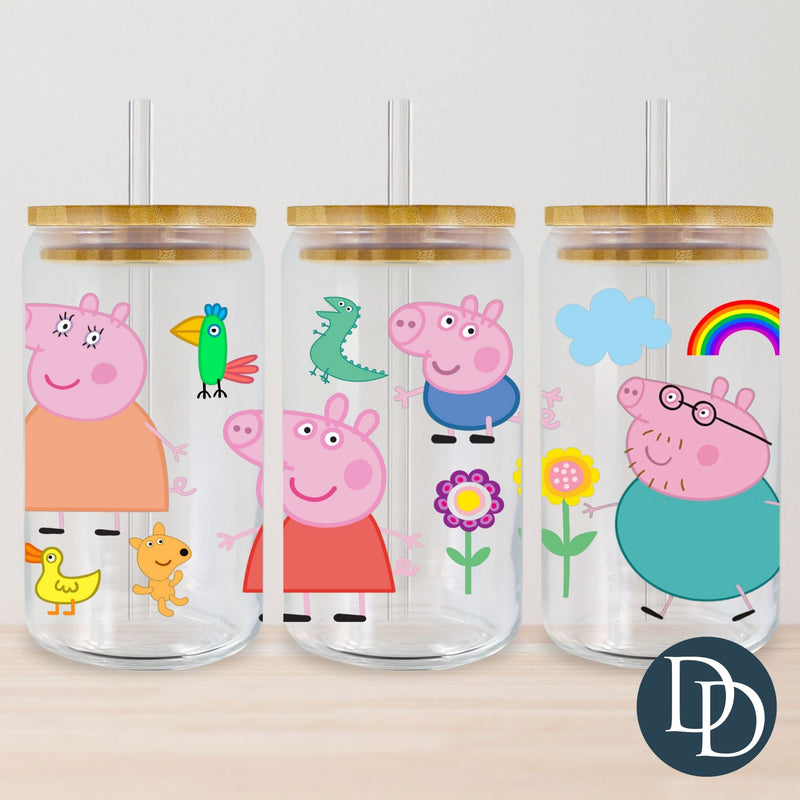 Pep Pig Family Friends *UV DTF Cup Wrap*