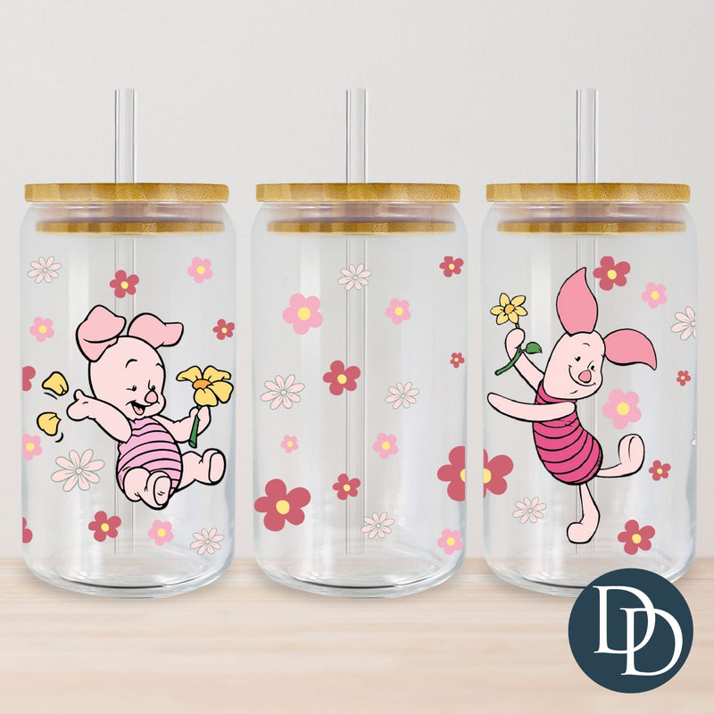 Piggy Pigs Florals *UV DTF Cup Wrap*