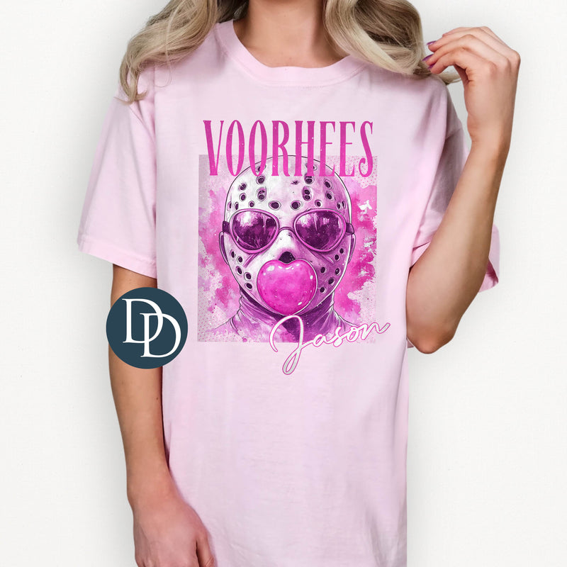 OVERSIZED Pink Horror Hockey Mask *DTF Transfer*