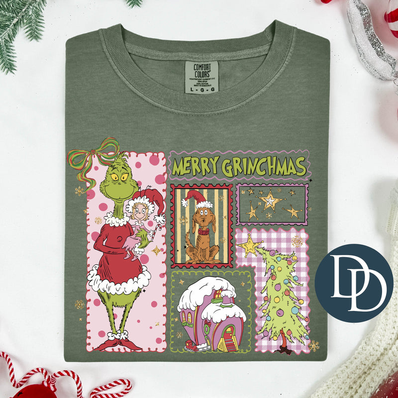 Pink Merry Grnchmas  *DTF Transfer*