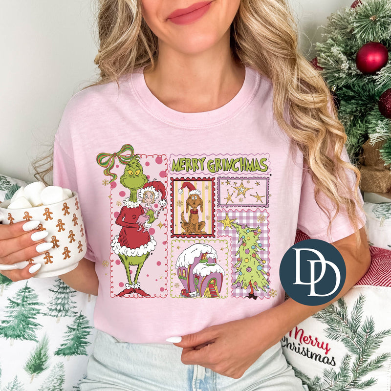 Pink Merry Grnchmas  *DTF Transfer*
