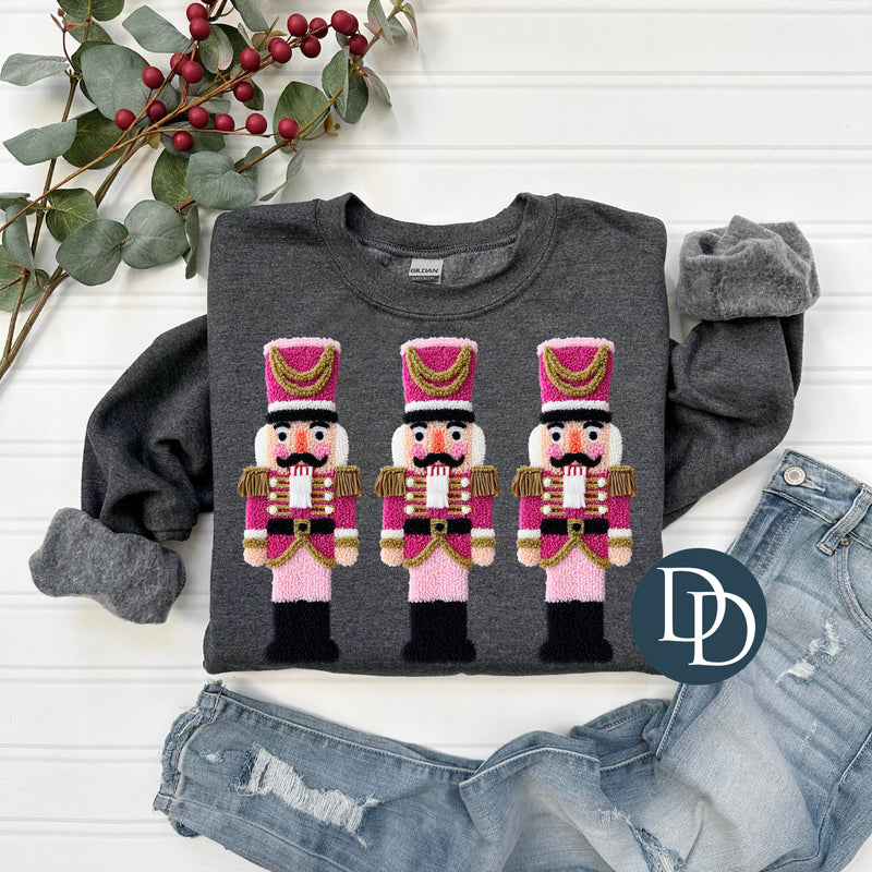 Pink Nutcrackers Faux Yarn *DTF Transfer*