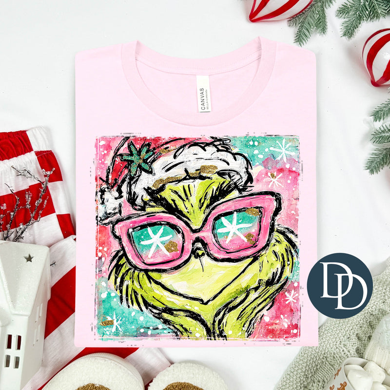 Pink Painted Grnch *DTF Transfer*