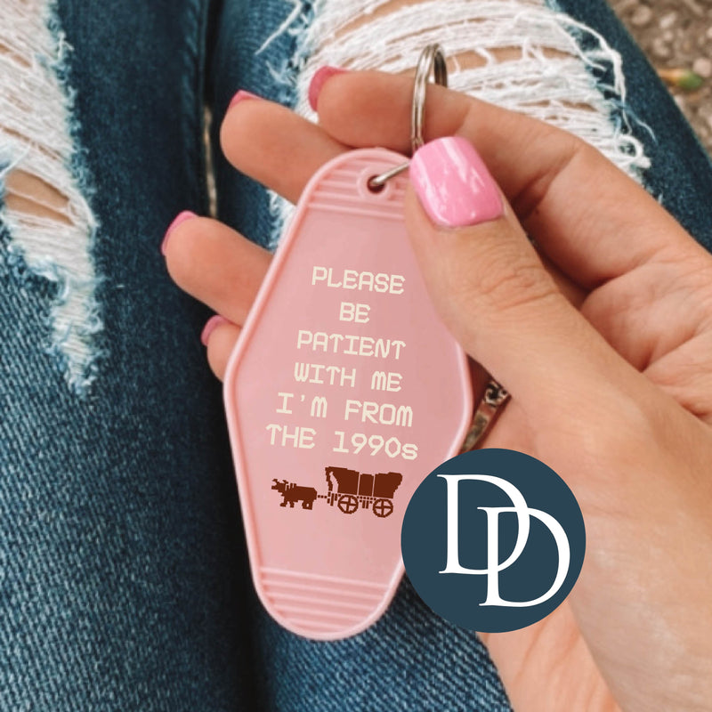 Please Be Patient With Me *Motel Keychain UV DTF Decal*