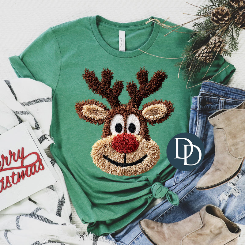 Reindeer Faux Yarn *DTF Transfer*
