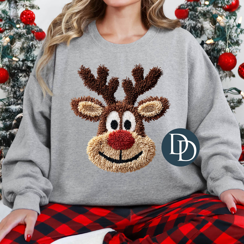 Reindeer Faux Yarn *DTF Transfer*
