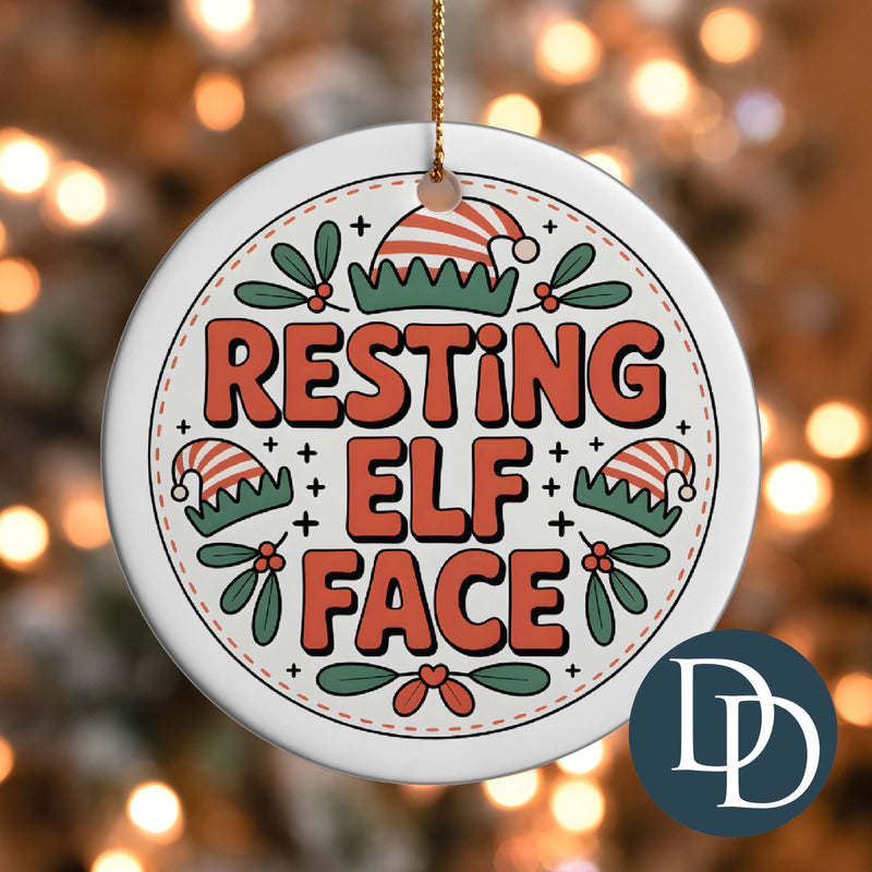 Resting Elf Face *UV DTF Ornament Decal*