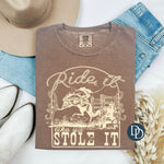 Ride It Like Ya Stole It (Cream Ink) *Screen Print Transfer*