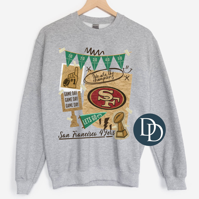 OVERSIZED SF Vintage Collage *DTF Transfer*