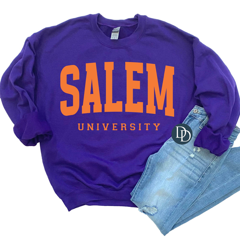 Salem University (Bright Orange Ink) *Screen Print Transfer*