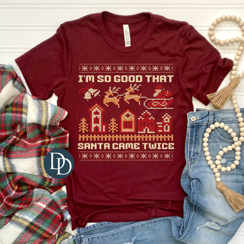 Santa Came Twice *DTF Transfer* – Dapper Designs