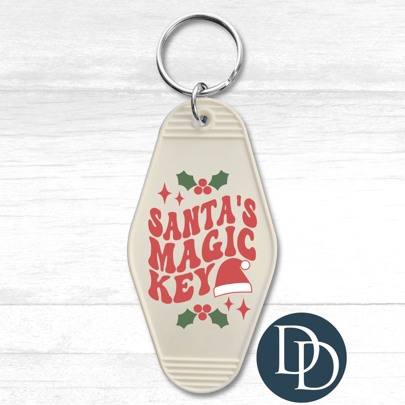 Santa's Magic Key *Motel Keychain UV DTF Decal*