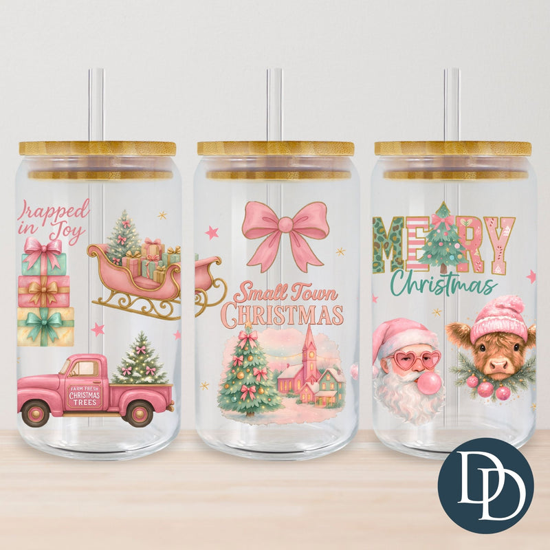 Small Town Christmas Collage *UV DTF Cup Wrap*