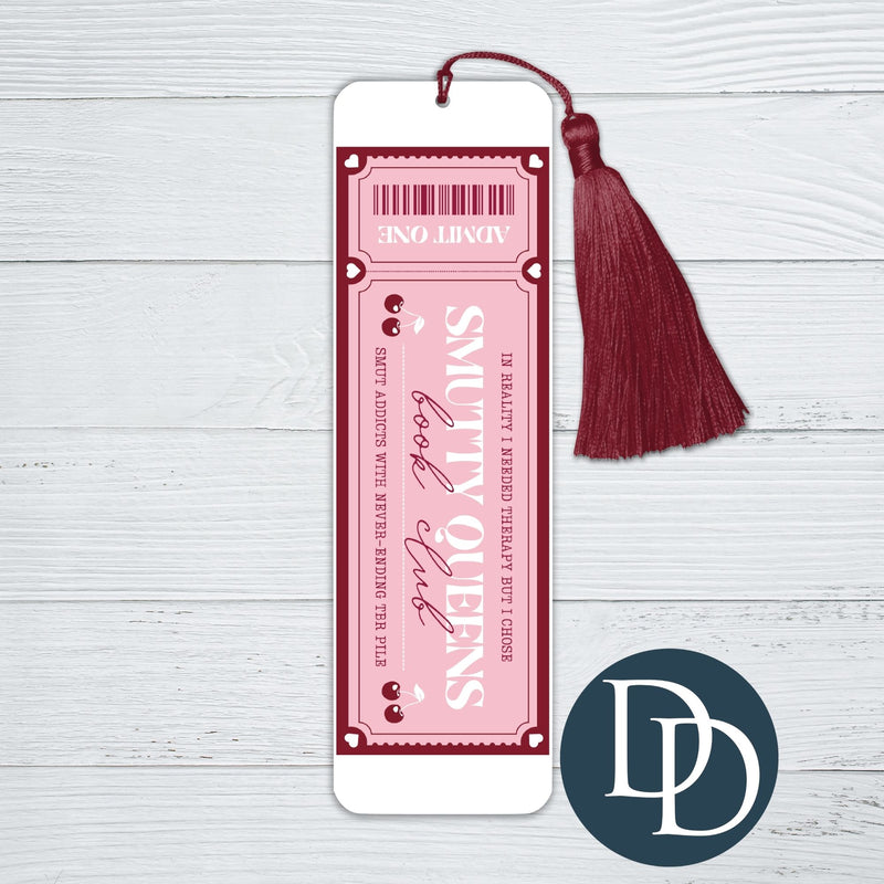 Smutty Queens Book Club *UV DTF Bookmark Decal*