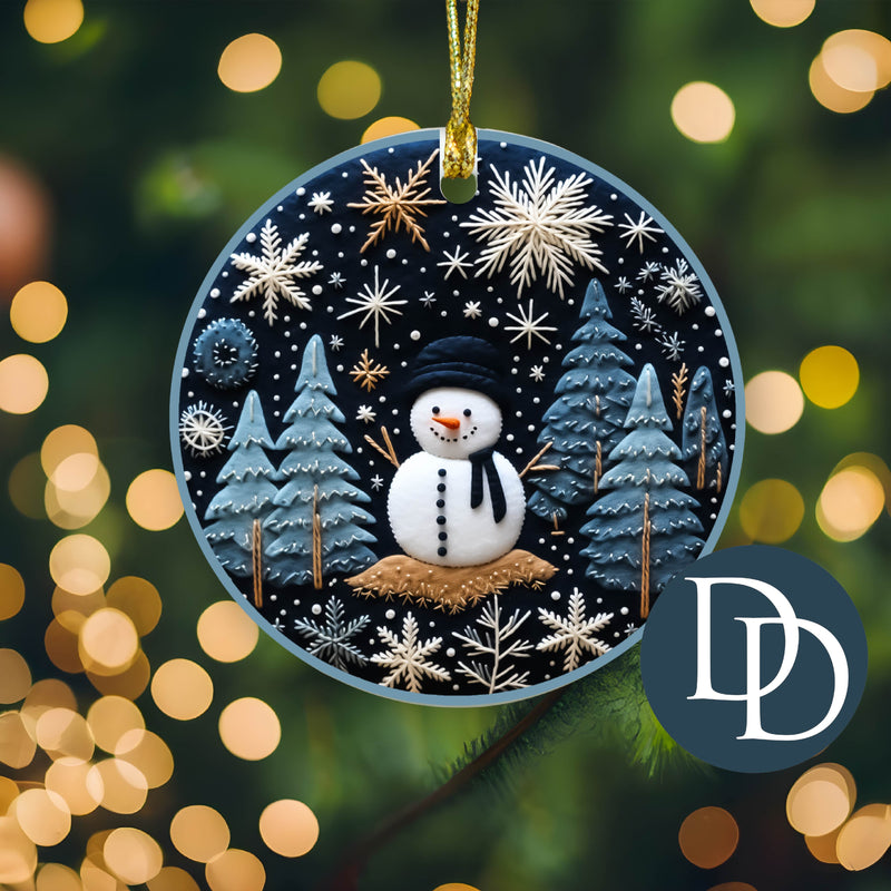 Snowman *Sublimation Ornament Transfer*