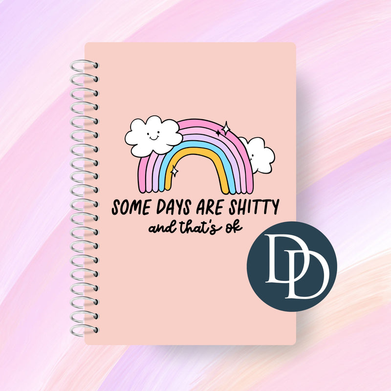 Some Days are Shitty Rainbow Clouds *UV DTF Decal*
