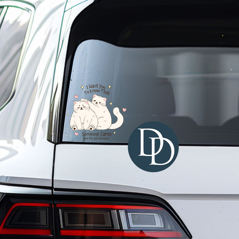 Someone Cares Kitty Cat *UV DTF Decal*