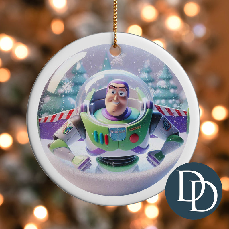 Space Ranger Snow Globe *UV DTF Ornament Decal*