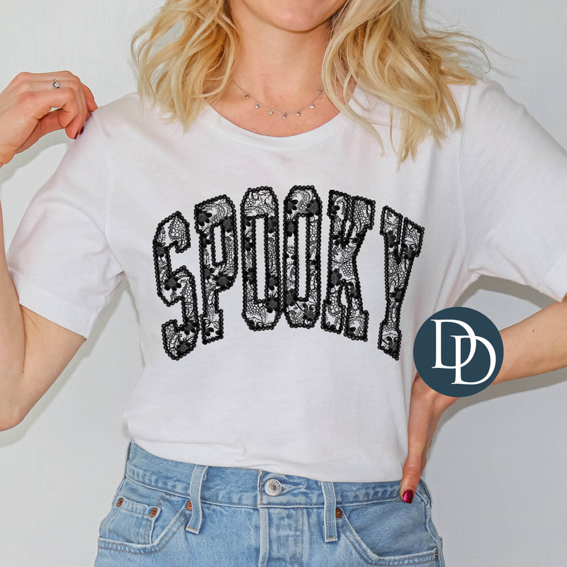 Spooky Black Lace *DTF Transfer*