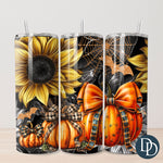 Spooky Pumpkins And Webs Tumbler Print *Sublimation Print Transfer*