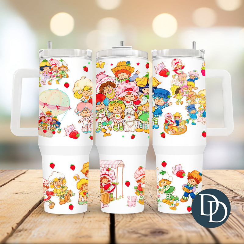 Strawberry Country Friends *UV DTF 40oz Tumbler Wrap*