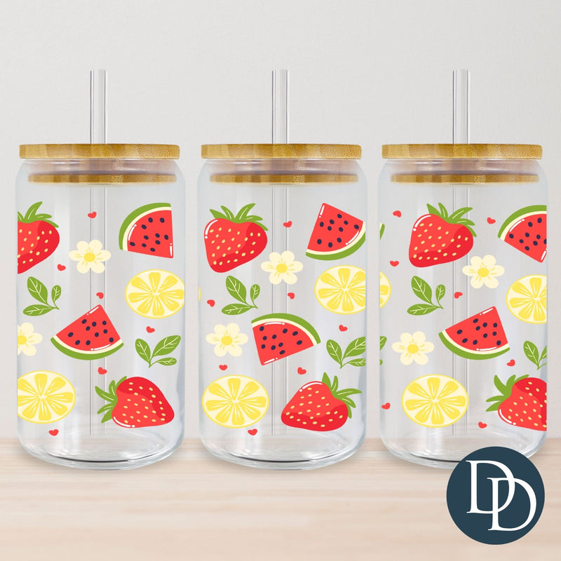 Strawberry Lemon Summer Mix *UV DTF Cup Wrap*