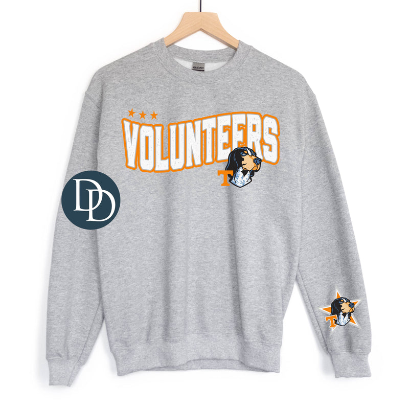 TN Vol Wavy Stars With Sleeve Accent *DTF Transfer*