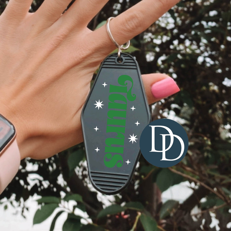 Taurus Stars *Motel Keychain UV DTF Decal*