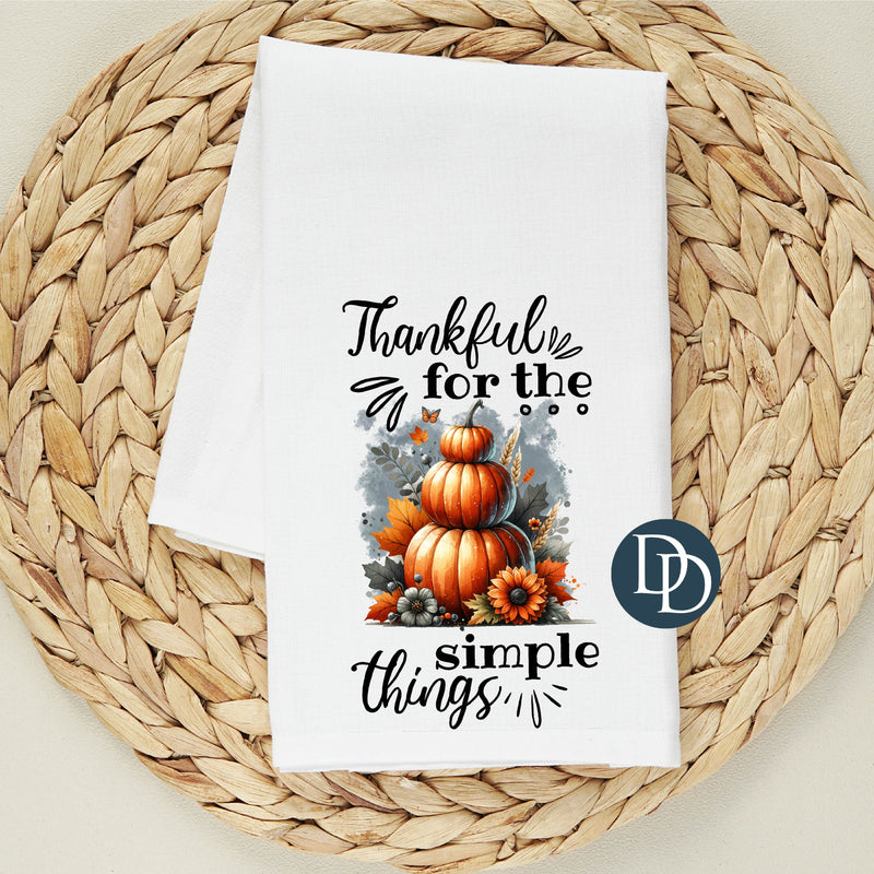 Thankful For The Simple Things *DTF Tea Towel Transfer*