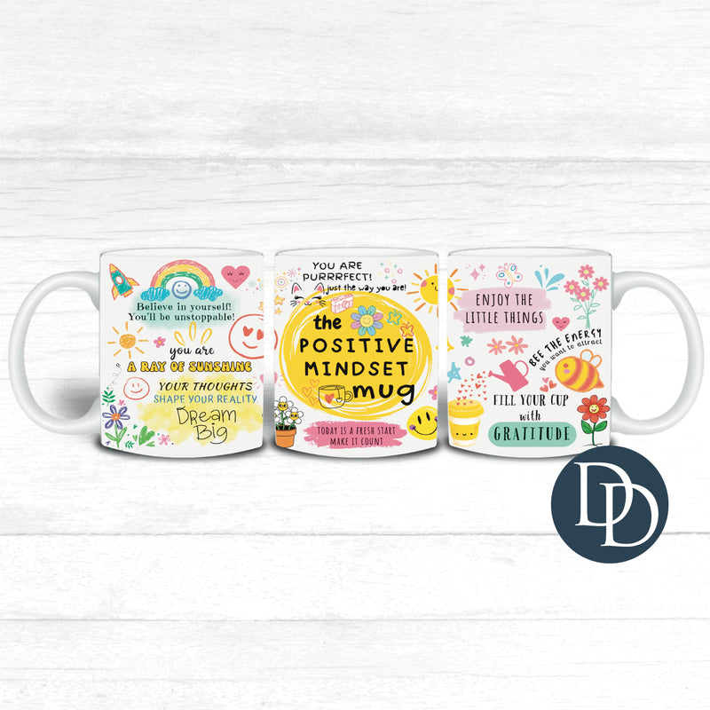 The Positive Mindset Mug *UV DTF Mug Wrap*