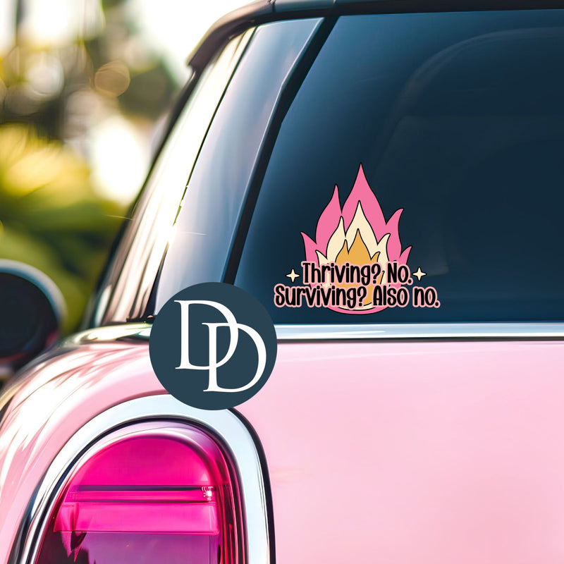 Thriving No Flame *UV DTF Decal*
