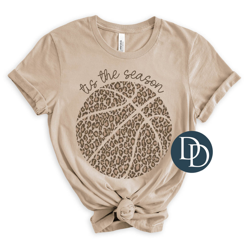 Tis The Season Leopard Print Basketball *DTF Transfer*