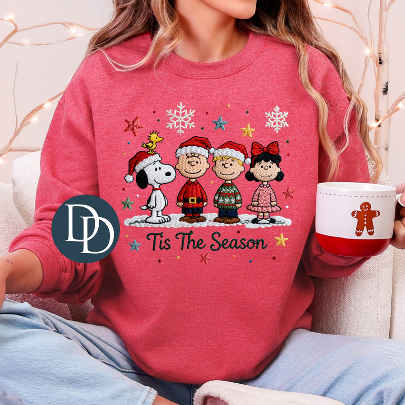 Tis The Season Peanuts Faux Yarn *DTF Transfer*