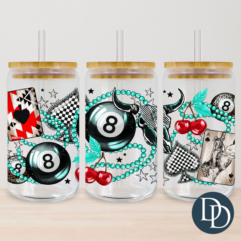 Turquoise Western Scene *UV DTF Cup Wrap*