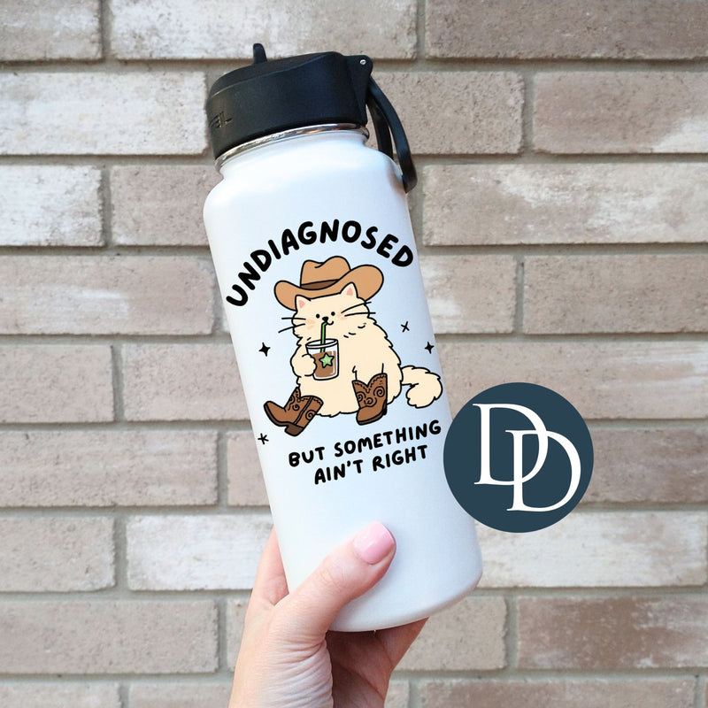 Undiagnosed But Something Ain't Right Cat *UV DTF Decal*