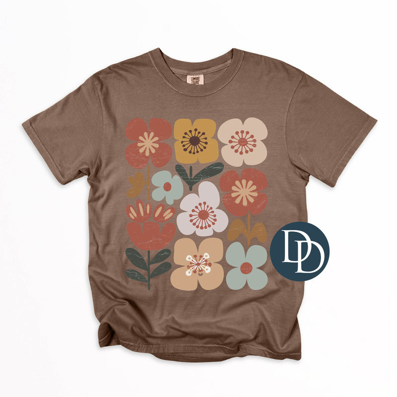 OVERSIZED Vintage Boho Wildflowers *DTF Transfer*