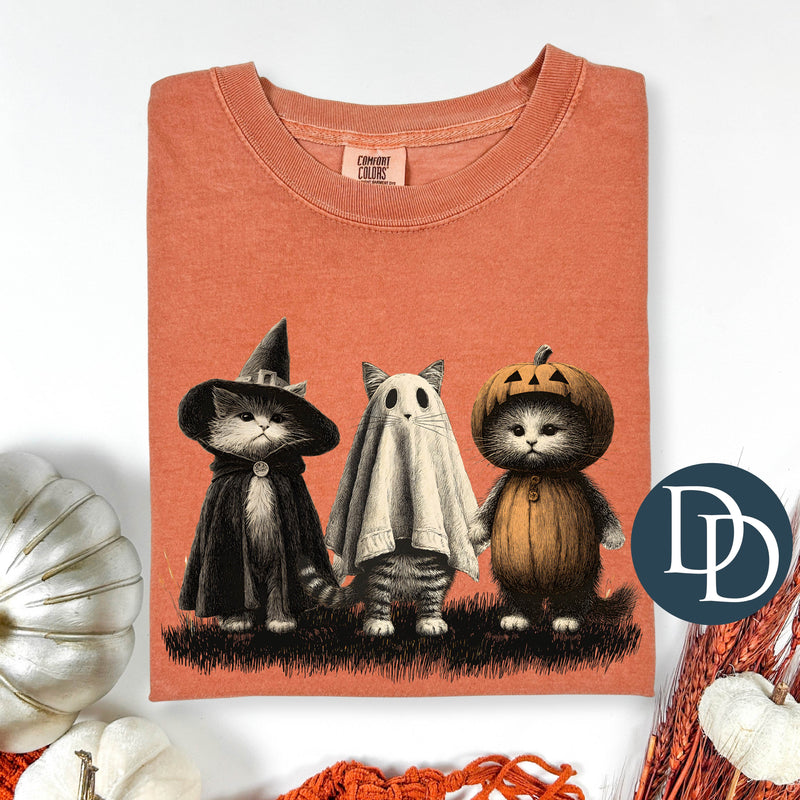 Vintage Halloween Costume Kitties *DTF Transfer*