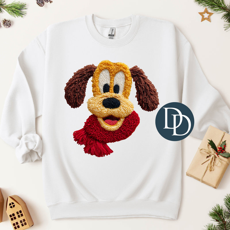 Vintage Winter Pluto Faux Yarn *DTF Transfer*