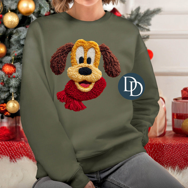 Vintage Winter Pluto Faux Yarn *DTF Transfer*