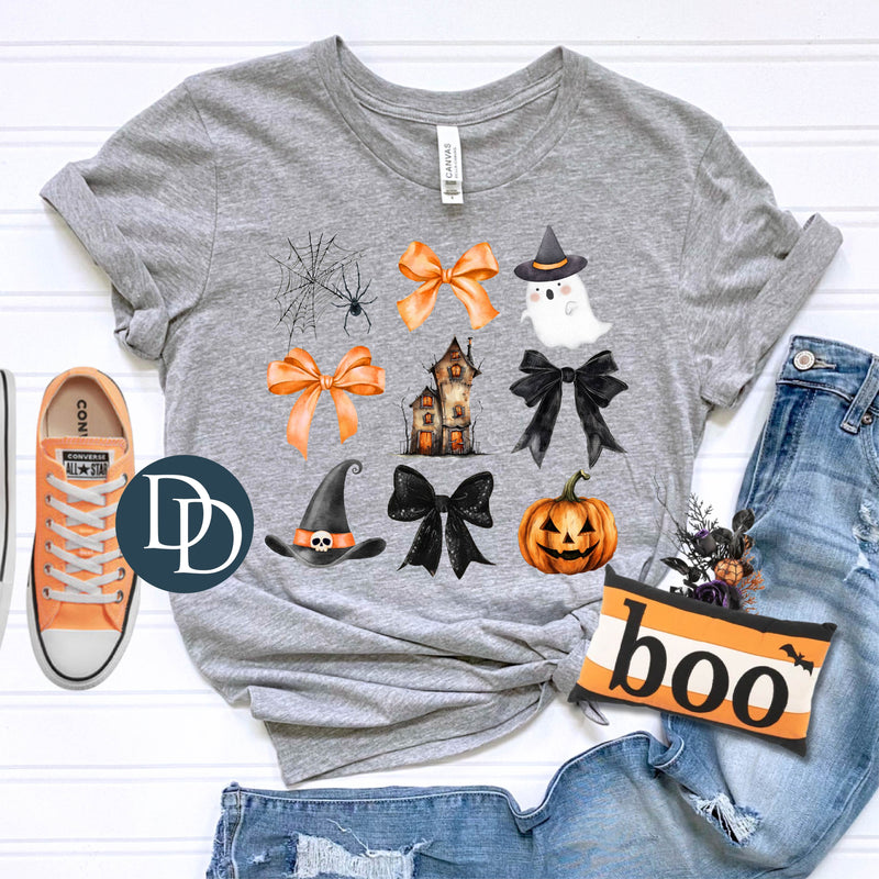 Watercolor Haunted House Coquettes *DTF Transfer*